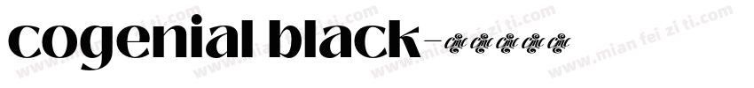cogenial black字体转换